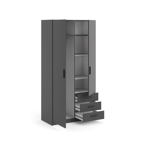 Tamno sivi ormar 99x200 cm Sprint – Tvilum-image-4