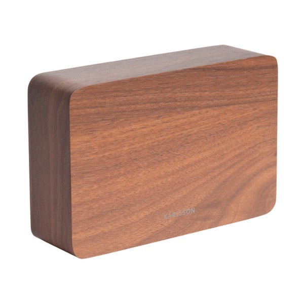 Budilnik u drvenom dekoru Karlsson Square, 15 x 10 cm-image-1