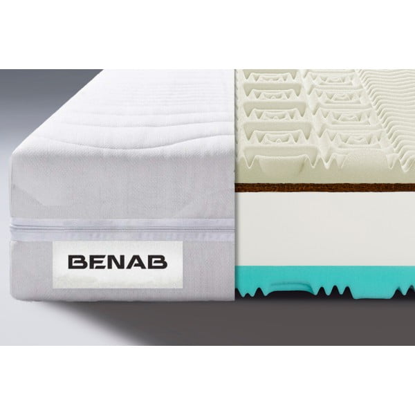 Tvrd/srednje tvrd obostrani madrac od pjene 100x200 cm Visco Touch – BENAB-image-1