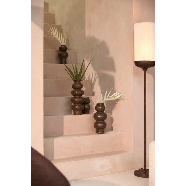 Smeđa keramička vaza (visina 33,5 cm) Rogano – Light & Living-image-1