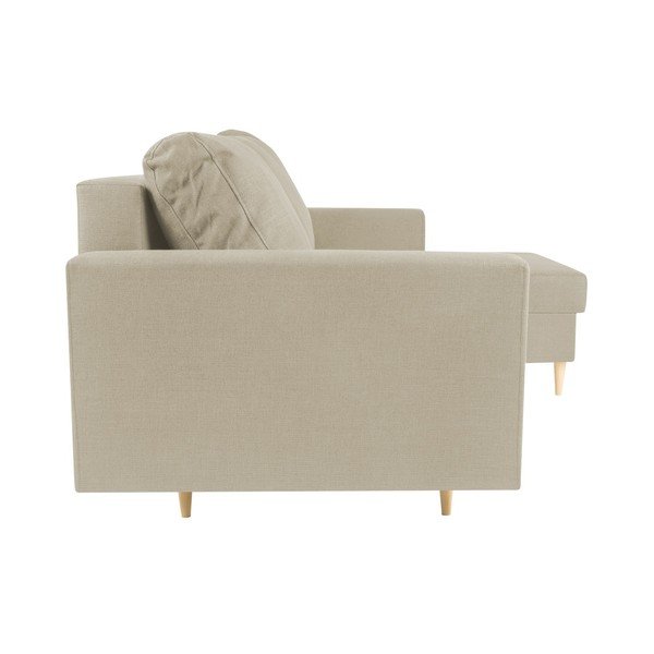 Bež kutni kauč na razvlačenje s ležaljkom na lijevoj strani Mazzini Sofas Iris-image-2