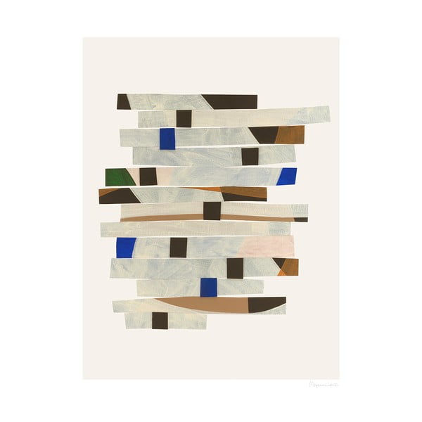 Plakat 50x70 cm Cut up Stripes – Berit Mogensen Lopez – The Poster Club