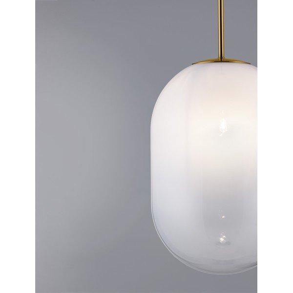 Bijela/u zlatnoj boji staklena viseća svjetiljka ø 24 cm Chrysi – Nova Luce-image-3