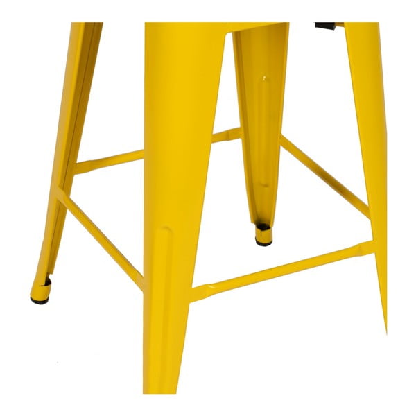 Žute metalne barske stolice u setu 2 kom (visine sjedala 61 cm) – Ixia-image-4