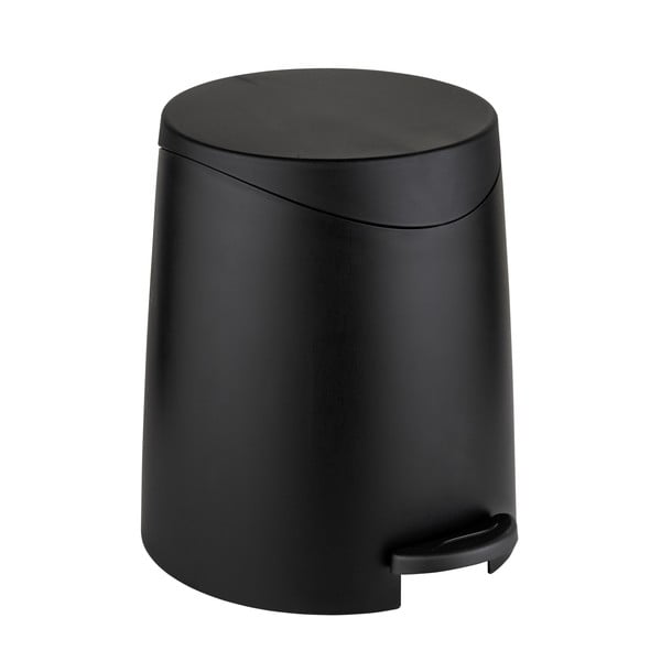 Crna plastična kanta za smeće s pedalom 3 l Portes – Allstar
