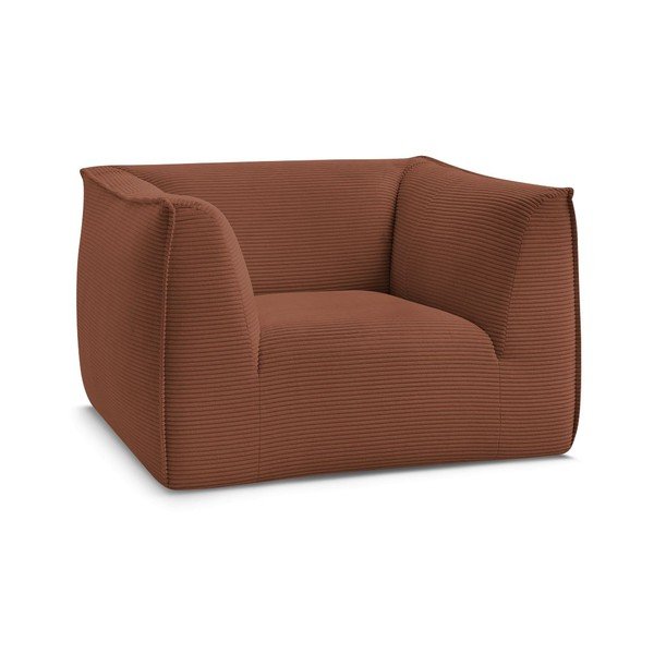 Narančasta fotelja od samta Giorgia – Bobochic Paris