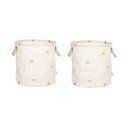 Krem tekstilne dječje kutije za pohranu u setu 2 kom ø 32x32 cm Moira – OYOY Mini