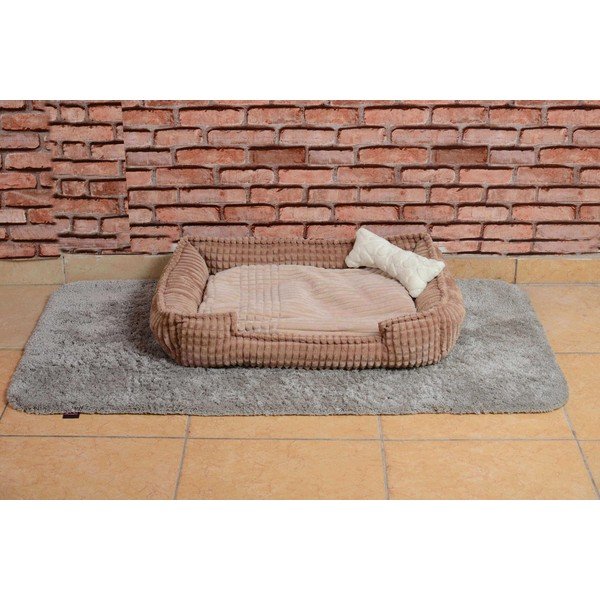Bež krevet od pliša Nest - Lydia&Co-image-1