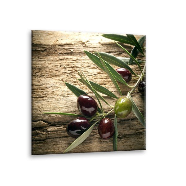 Slika Styler Glas Kuhinja Masline 4, 30 x 30 cm-image-1