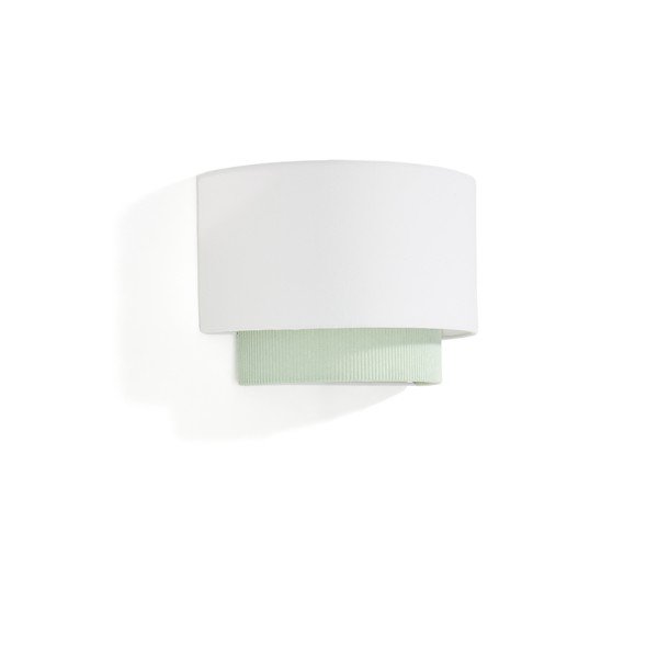 Bijela/tirkizna dječja svjetiljka s tekstilnim sjenilom Bianella – Kave Home