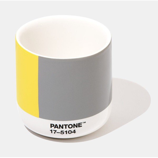 Žuto-siva keramička termo šalica Pantone Cortado, 175 ml-image-2