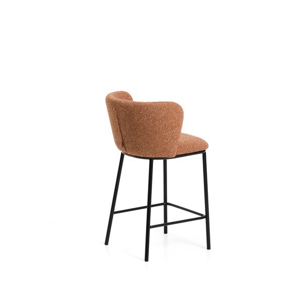 Podstavljena barska stolica boja terakote (visine sjedala 65 cm) Ciselia – Kave Home-image-4