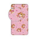 Ružičasta pamučna dječja plahta s gumom za krevet za jednu osobu 90x200 cm Paw Patrol – Jerry Fabrics