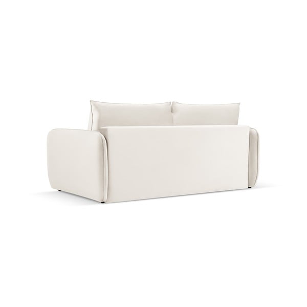Krem baršunasta sklopiva sofa 214 cm Vienna – Cosmopolitan Design-image-3