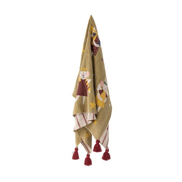 Deka s božićnim motivom od recikliranog pamuka 130x160 cm Peo – Bloomingville
