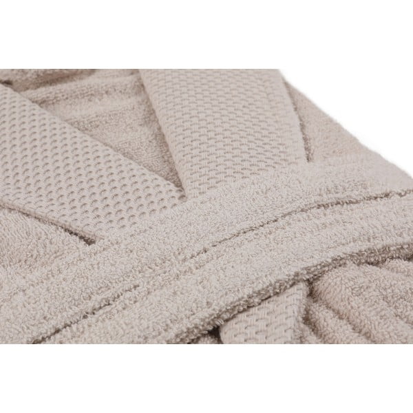 Bež pamučni kućni ogrtač L Cappa – Foutastic-image-1