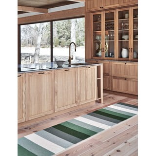 Zeleni/krem unutarnji i vanjski tepih 140x200 cm Molly Woods – Pappelina