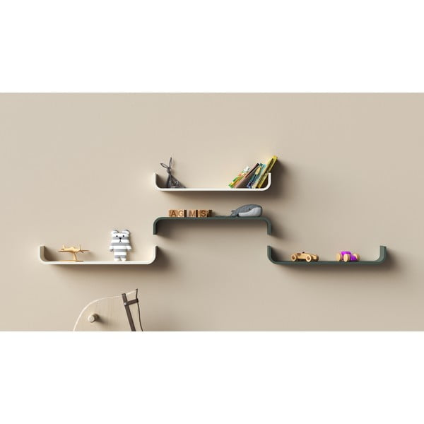 Bijela zidna polica Tenzo Flower-image-1