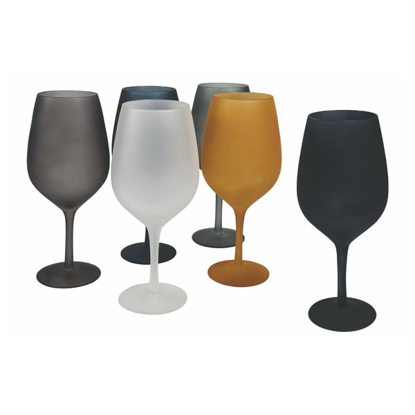 Set od 6 obojenih vinskih čaša VDE Tivoli 1996 Cala Dorada-image-1