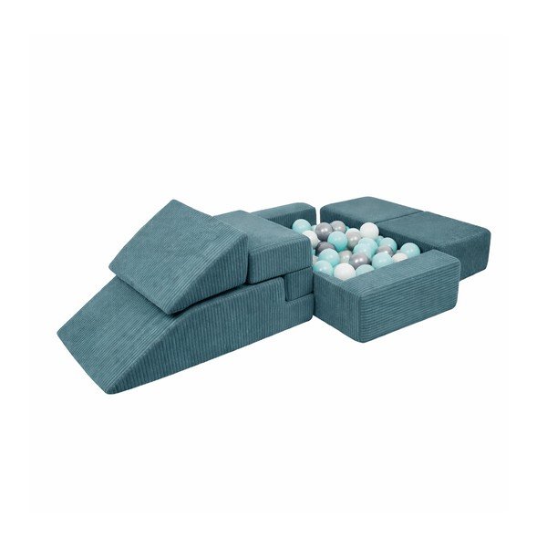 Tirkizni set mekanih igrački od pjene od samta 100x35x40 cm Montessori – Meowbaby