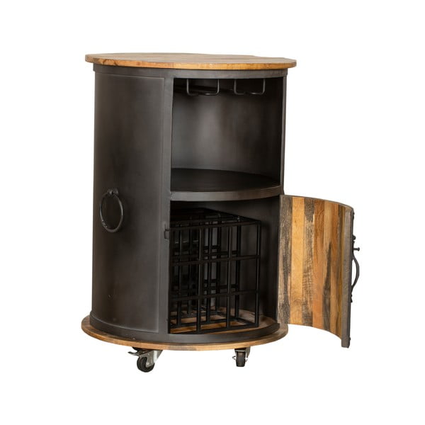 Crna metalna vitrina za vino broj boca 9 kom, 60x85 cm Luni – Interia Home & Living-image-3