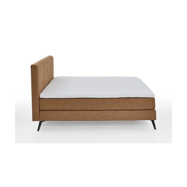 Smeđi boxspring krevet 180x200 cm ANCONA – Meise Möbel-image-2