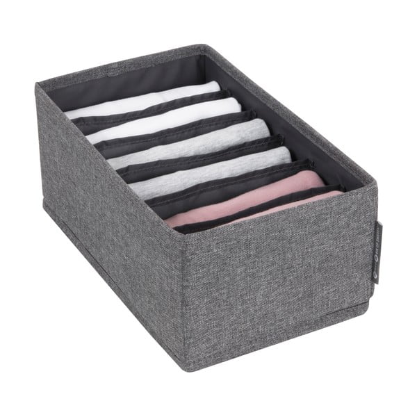 Sivi organizator za ladicu s pretincima Bigso Box of Sweden Drawer, 16,5 x 11 cm-image-2