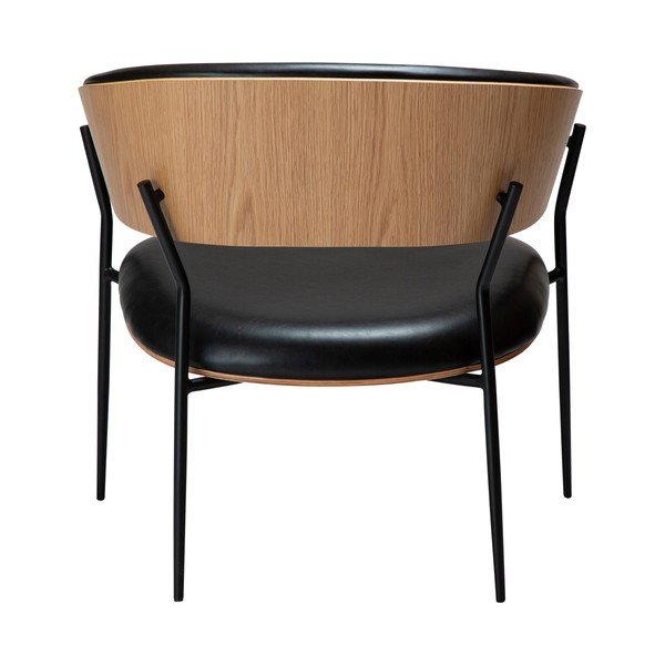 Crna fotelja od imitacije kože Crib – DAN-FORM Denmark-image-4