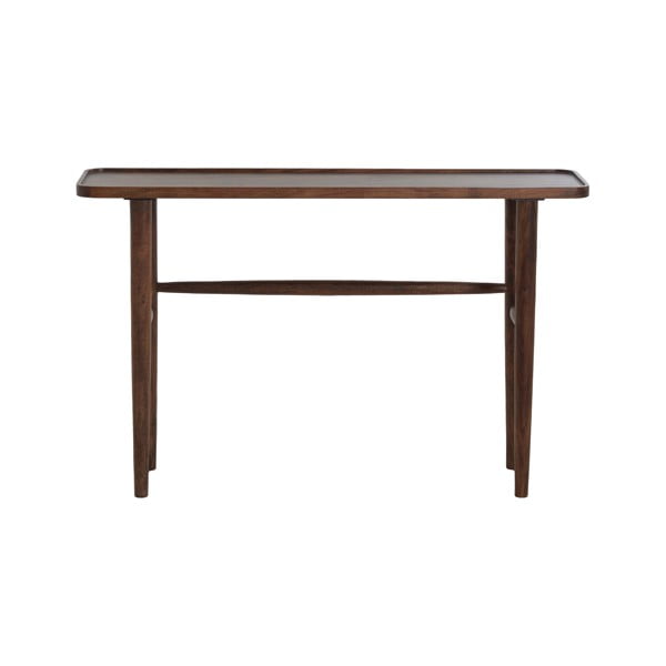 Smeđi pomoćni stol od masivnog bagrema 30x120 cm Qiano – Light & Living