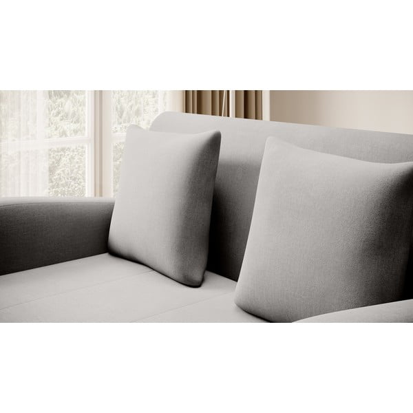 Svijetlo siva baršunasti sklopiva sofa 130 cm Ario – ELTAP-image-4