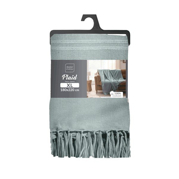 Zeleni pamučan prekrivač 125x150 cm Lilia – douceur d'intérieur-image-2