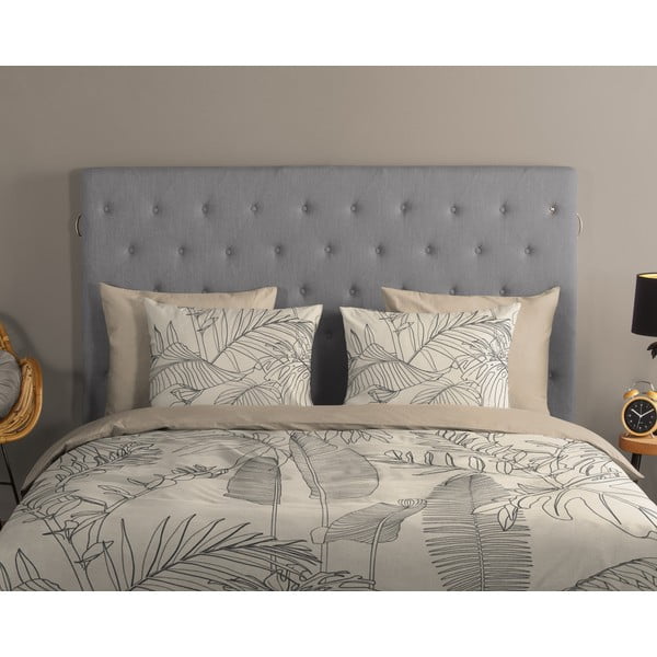 Bež pamučna posteljina za krevet za jednu osobu/za produženi krevet 140x220 cm Sym – Good Morning-image-2