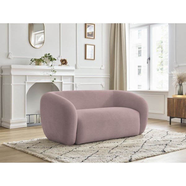 Ružičasta sofa od šenila 160 cm Celine – Bobochic Paris-image-1