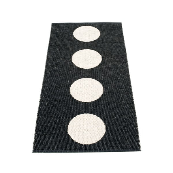 Crno-bijela unutarnja i vanjska staza 70x150 cm Vera Black – Pappelina