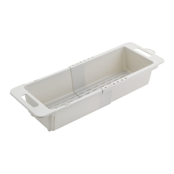 Sivi plastičan prilagodljiv teleskopski ocjeđivač za sudoper 52x18 cm – Metaltex