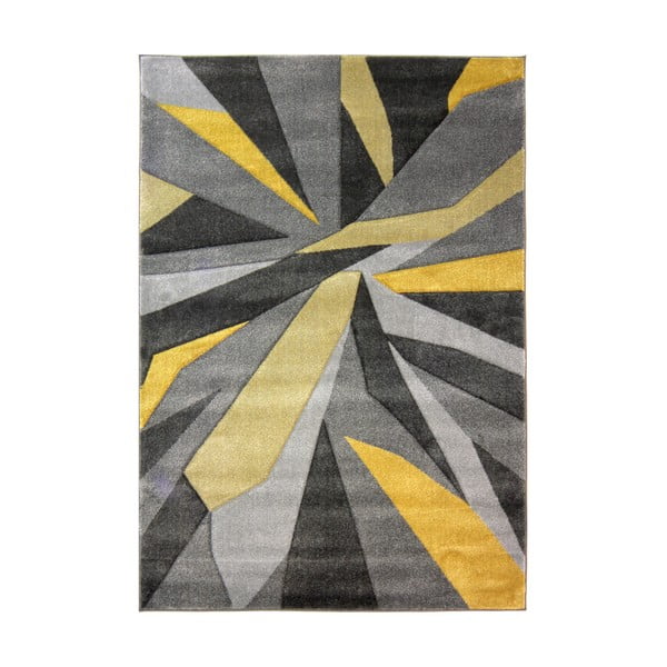 Žuto-sivi tepih Flair Rugs Shatter Ocher, 160 x 230 cm