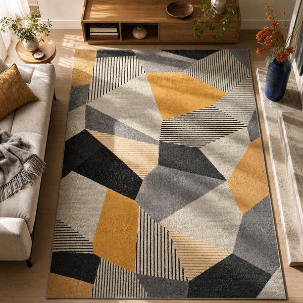 Narančasto-sivi tepih Universal Gladys Sarro, 60 x 120 cm-image-1