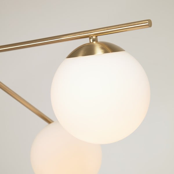 Stropno svjetlo sa staklenim sjenilom u bijelo-zlatnoj boji ø 14 cm Mahala - Kave Home-image-1