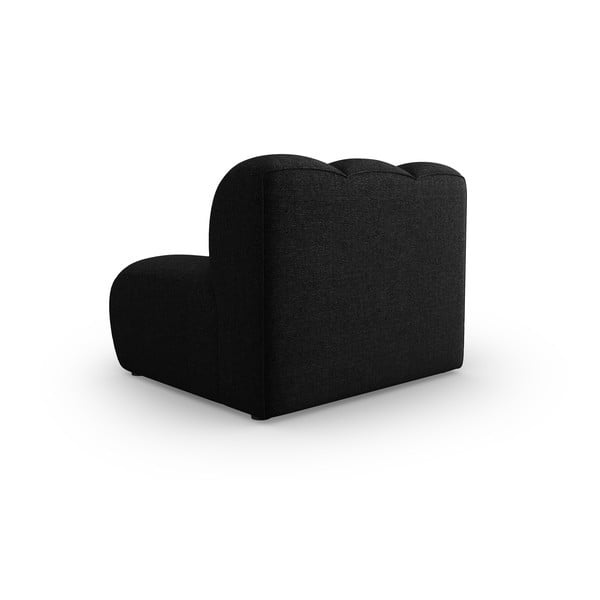 Crna/antracitno siva modularna sjedeća garnitura (srednji modul ) Lupine – Micadoni Home-image-3