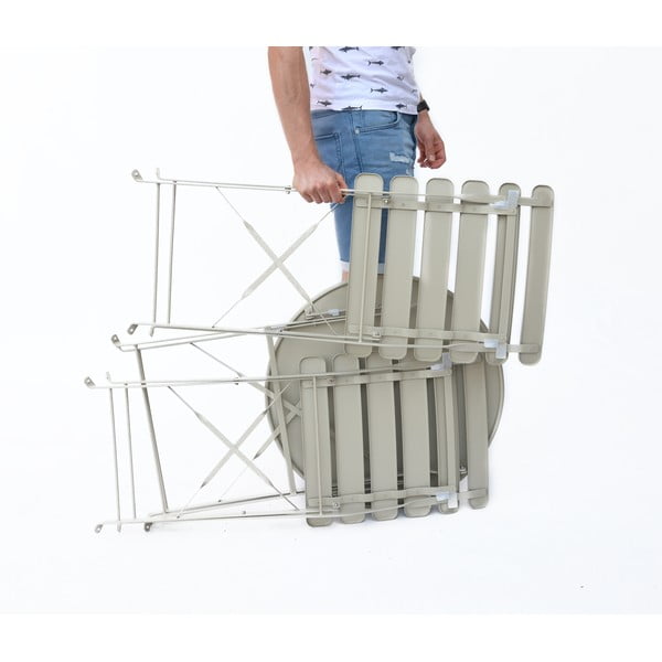 Bež vrtni blagovaonski set za 2 osobe Bistro - Rojaplast-image-4