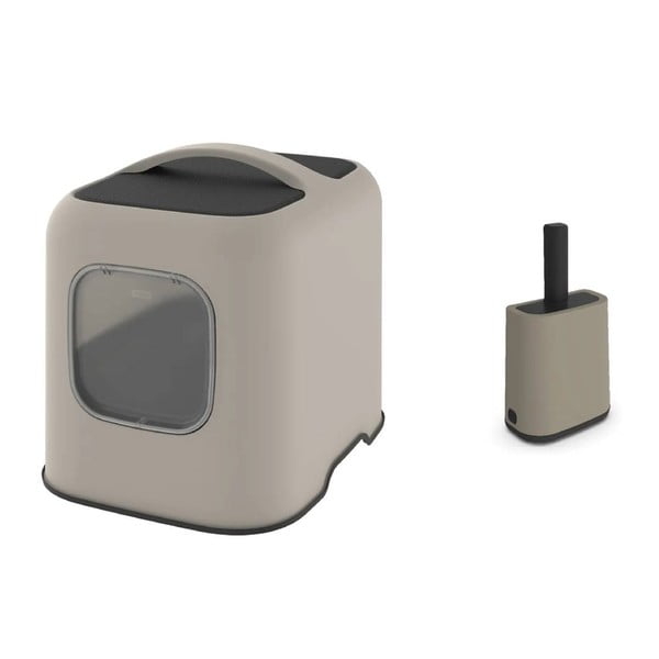 Bež set pijeska za mačke i lopatice Biala – Rotho