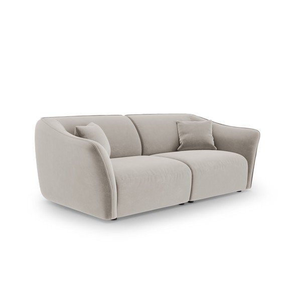 Bež baršunasta sofa 206 cm Tokyo – Cosmopolitan Design-image-2