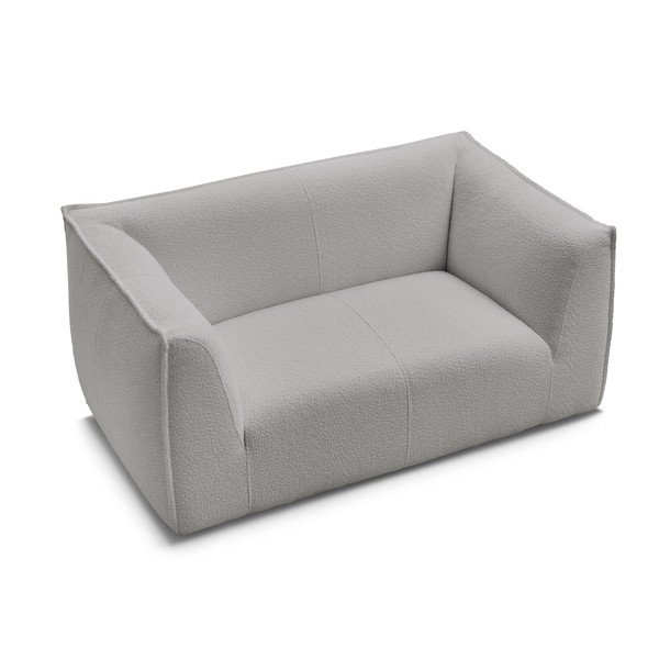 Svijetlo siva sofa od bouclé tkanine 170 cm Giorgia – Bobochic Paris-image-4