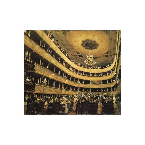 Reprodukcija slike Gustav Klimt - Gledalište u Starom Burgtheatru Beču, 45 x 50 cm