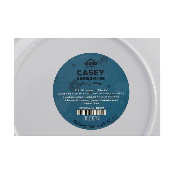 Šareni tanjur sa cvjetnim motivom Premier Housewares Casey, ⌀ 25 cm-image-2