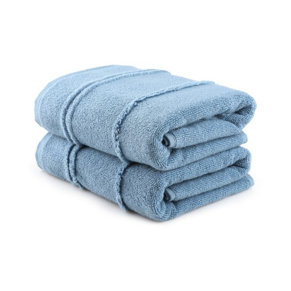 Plavi ručnici u setu 2 kom od frotira 50x90 cm Arden – Foutastic