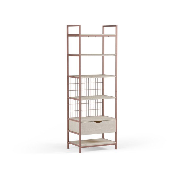Željezna biblioteka boja terakote 60x179,5x40 cm Amara – Marckeric