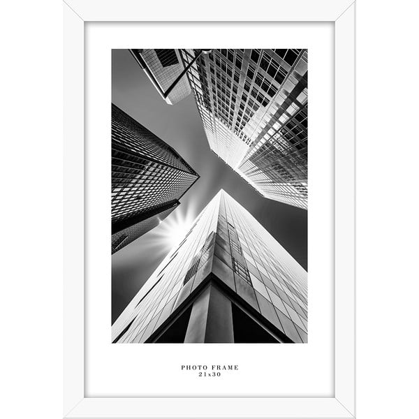 Bijeli zidni okvir Styler Florida, 24 x 33 cm