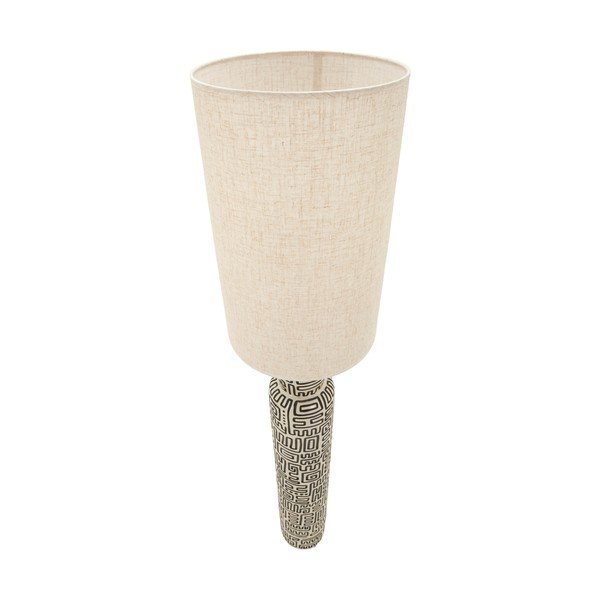 Crna/krem stojeća svjetiljka s tekstilnim sjenilom (visina 145 cm) Nairobi – Mauro Ferretti-image-4