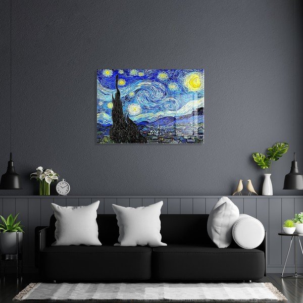 Staklena slika 70x50 cm Vincent van Gogh - Wallity-image-2